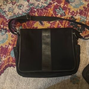 Black Coach messenger bag